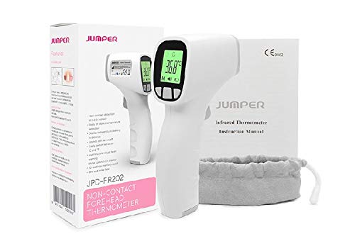 Thermometer Electronic Infrared Non Contact AAAx2 Battery Memory Storage Automatic Shutdown function HD LCD Display , Storage bag , user manual Auto Shut down PART# JPD-FR202 by Pain Management Technologies  ID FT-FR202